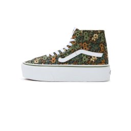 VANS Sneaker înalt nisipiu / maro coniac / oliv / verde petrol / alb
