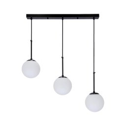 Lustră pe cablu POMPEI 3xE27/40W/230V negru