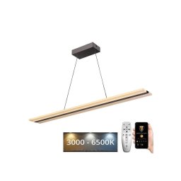 Lustră LED dimabilă pe cablu LED/40W/230V 3000-6500K crom + telecomandă