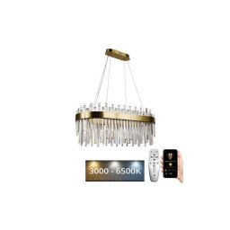 Lustră LED dimabilă pe cablu LED/100W/230V 3000-6500K auriu + telecomandă