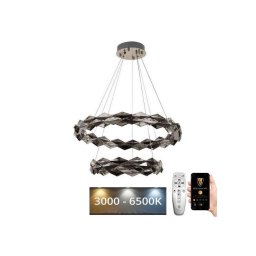 Lustră LED dimabilă pe cablu LED/65W/230V 3000-6500K crom + telecomandă