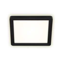 Plafonieră LED/8W/230V 19x19 cm neagră IP44 Briloner 3010-015