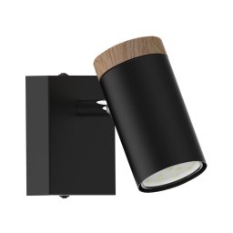 Spot de perete LAGOS 1xGU10/15W/230V negru/maro