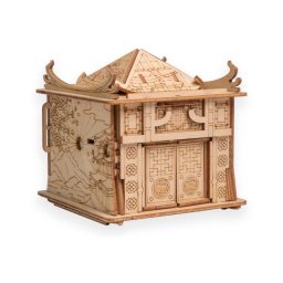 Puzzle din lemn, casa dragonului EscapeWelt