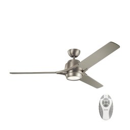 Ventilator LED dimabil de tavan Kichler KLF-ZEUS-60-BN ZEUS LED/10W/230V + telecomandă