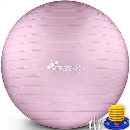 Resigilat! Minge pilates/youga/gimnastica Tresko, 65cm, max 300kg, pompa inclusa