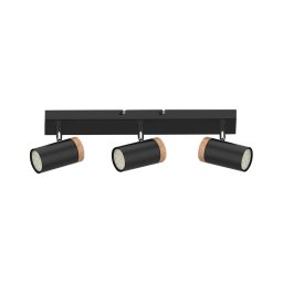 Spot LAGOS 3xGU10/15W/230V negru/maro