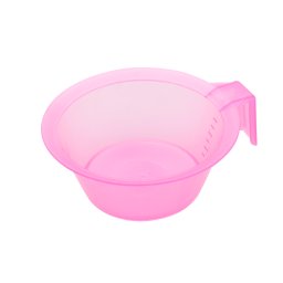Bol gradat cu mâner pentru vopsea de păr, roz transparent
