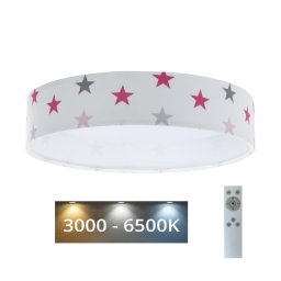 LED lampă reglabilă GALAXY KIDS LED/24W/230V stele alb/roz/gri +DO
