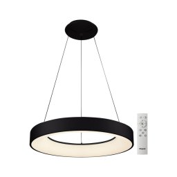 Azzardo AZ5012 - Lustră LED dimabilă pe cablu SANTANA LED/80W/230V negru + + telecomandă