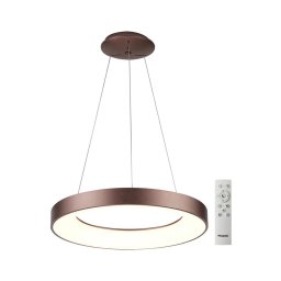 Azzardo AZ5011 - Lustră LED dimabilă pe cablu SANTANA LED/80W/230V maro + + telecomandă
