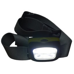 Lanterna LED 3 in 1 , frontala,Led COB 170 lm, plastic, verde negru 3 baterii R3