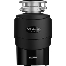 Tocator de resturi menajere BLANCO FWD MEDIUM, 52664, 0,75 CP, 1200 ml, negru