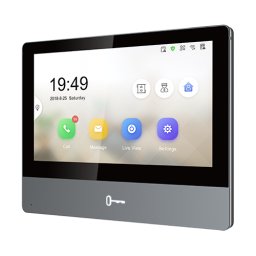 Monitor videointerfon TCP/IP Wireless, Touch Screen IPS-TFT LCD 7" - HikVision DS-KH8350-WTE1