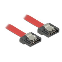 Delock Cable SATA FLEXI 6 Gb/s 30 cm red metal