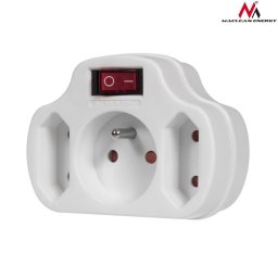 Prelungitor Maclean MCE142 Socket x3 with switch