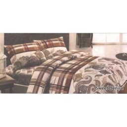 Cearceaf de pat cu elastic 2 persoane 180x200+25 cm Studio Casa, Sweet Denise prim, Bumbac
