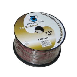 Cablu difuzor negru 2x0.75mm cupru 1m Cabletech KAB0310