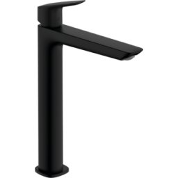 Baterie lavoar inalta HansGrohe Logis Fine 240, ventil pop-up, negru mat