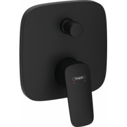 Baterie cada dus, HansGrohe Logis, montaj incastrat, negru mat