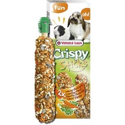 Batoane iepuri, sinsile si porcusori de Guineea Crispy Sticks cu morcovi, Versele Laga, 2 buc 110 gr