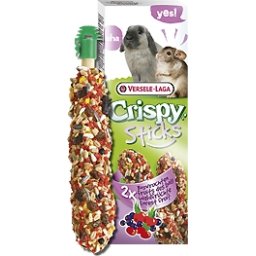 Batoane iepuri, sinsile si porcusori de Guineea Crispy Sticks fructe de padure, 2 buc 110 gr