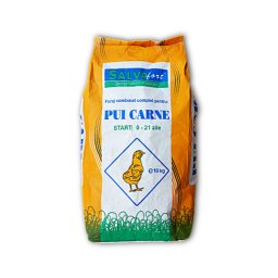 Furaj pui de carne sub 21 de zile 21-1 S, brizurat, Salvafort, 10 kg