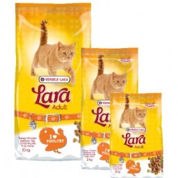 Hrana uscata pisici, Lara Adult Miel, cu miel si pui, Versele Laga, 2 kg