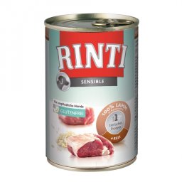 Hrana umeda caini alergici, conserva cu vita, Rinti, 12 buc (400 gr 800 gr)