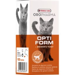 Supliment pisici cu drojdie de bere digestie sanatoasa Oropharma Opti Form, Versele Laga- 100 tablete