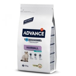 Advance Cat Hairball 1,5 kg, hrana uscata pisici, impotriva formarii bilelor de par in stomac, cu curcan si orez