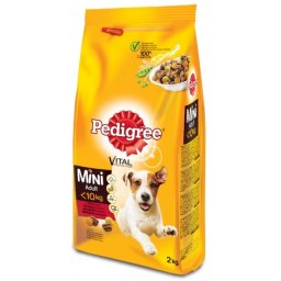 Hrana uscata caini talie mica, Pedigree Vita si Legume, 2 kg