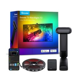 Banda LED Govee H605C Envisual TV Backlight T2 RGBIC, Wi-Fi+Bluetooth, Dual Camera, 55-65 inch, 60 LEDs m