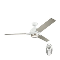 Ventilator LED dimabil de tavan Kichler KLF-ZEUS-60-WHT ZEUS LED/10W/230V + telecomandă