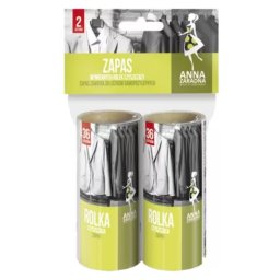 Diverse articole de curatenie Rezerva rola adeziva pentru scame, par si praf, 36 buc/rola, 2 role/set, Anna Zaradna - alba