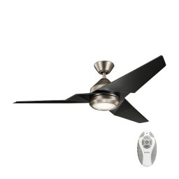 Ventilator LED dimabil de tavan Kichler KLF-JADE-60-AP JADE 18W/230V negru + telecomandă
