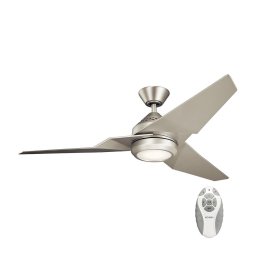 Ventilator LED dimabil Kichler KLF-JADE-60-BN JADE 18W/230V argintiu + telecomandă