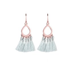 ELLI Cercei 'Boho' auriu - roz / gri