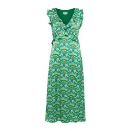 Sável Rochie 'THERISE' galben șofran / verde mentă / verde jad / verde pastel