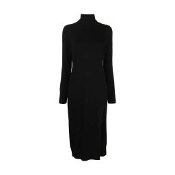 MICHAEL KORS Rochie Turtle Nk Slit Midi Drs MU2813ECSN 001 black