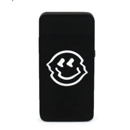 Novi Bricheta antivant metalica Smiley cu Plasma si Cablu USB + Husa + Perie curatare + Cutie cadou