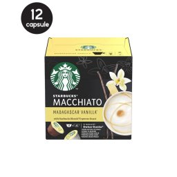 12 (6+6) Capsule Starbucks Macchiato Madagascar Vanilla - Compatibile Dolce Gusto