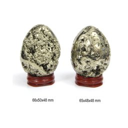 Ou din Pirita Druzica Minerala Naturala 65-66 x 48-50 x 48 mm - 1 Buc