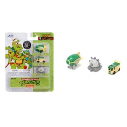 JADA SET 3 MASINUTE METALICE TESTOASELE NINJA 4CM SuperHeroes ToysZone