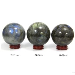 Sfera din Labradorit Mineral Natural - 68-74 x 68-74 mm - 1 Buc