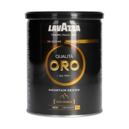 Cafea macinata Lavazza Qualita Oro Mountain Grown in cutie metalica, 250 gr.