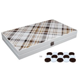 Joc Table Backgammon - LEATHER, calitate premium 49 X 30 cm
