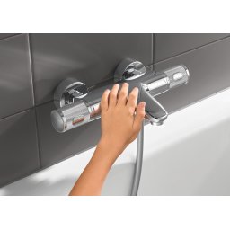 Baterie cada/dus Grohe Grohtherm 1000 Performance,termostat,crom,montare perete-34830000