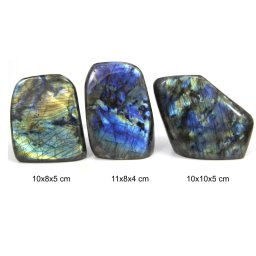 Labradorit Mineral Natural Rulat - 10-11 x 8-10 x 4-5 cm - ( XXL ) - 1 Buc