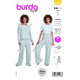Tipar pijamale cu bluja si pantaloni lejeri, pentru femei